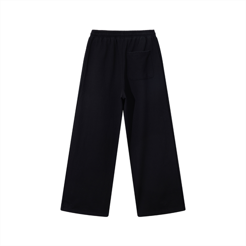 Contrast Tape Straight-Leg Sweatpants