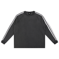 Snow Washed Contrast Tape Sweatshirt