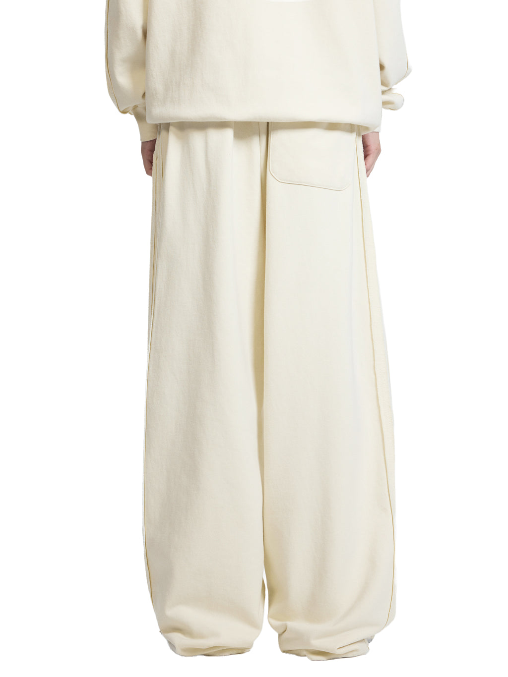 Solid Color Straight-Leg Sweatpants