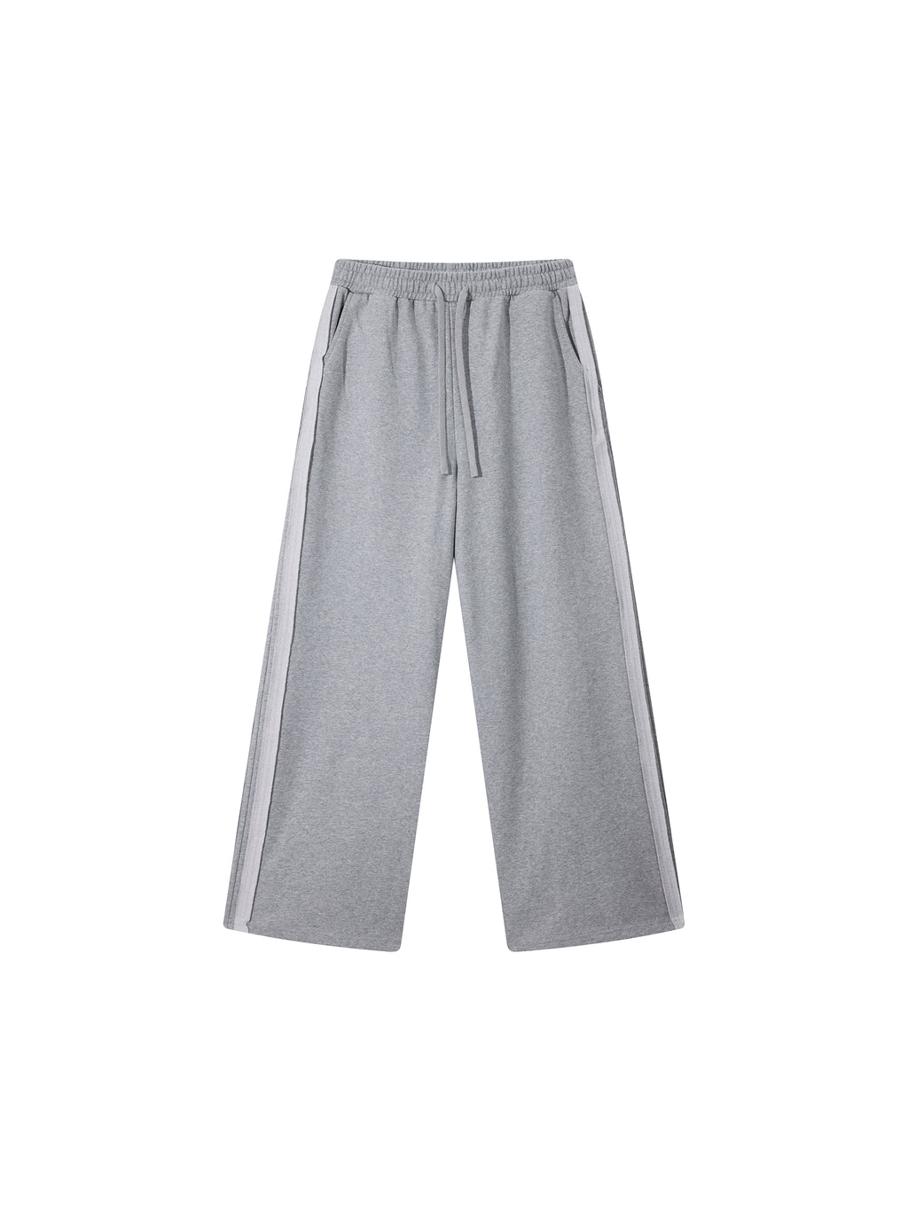 Solid Color Straight-Leg Sweatpants