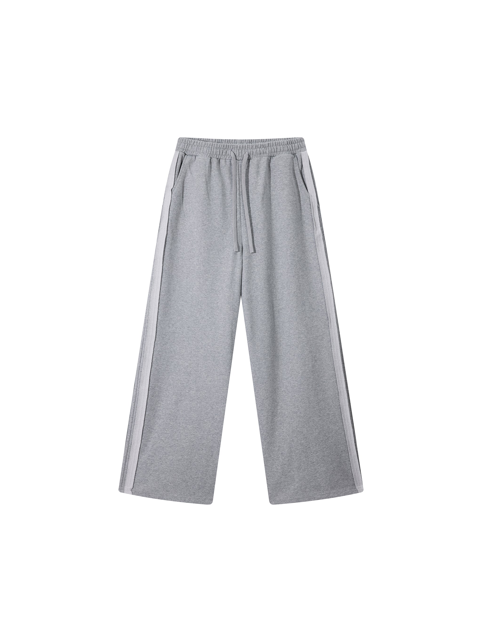 Solid Color Straight-Leg Sweatpants