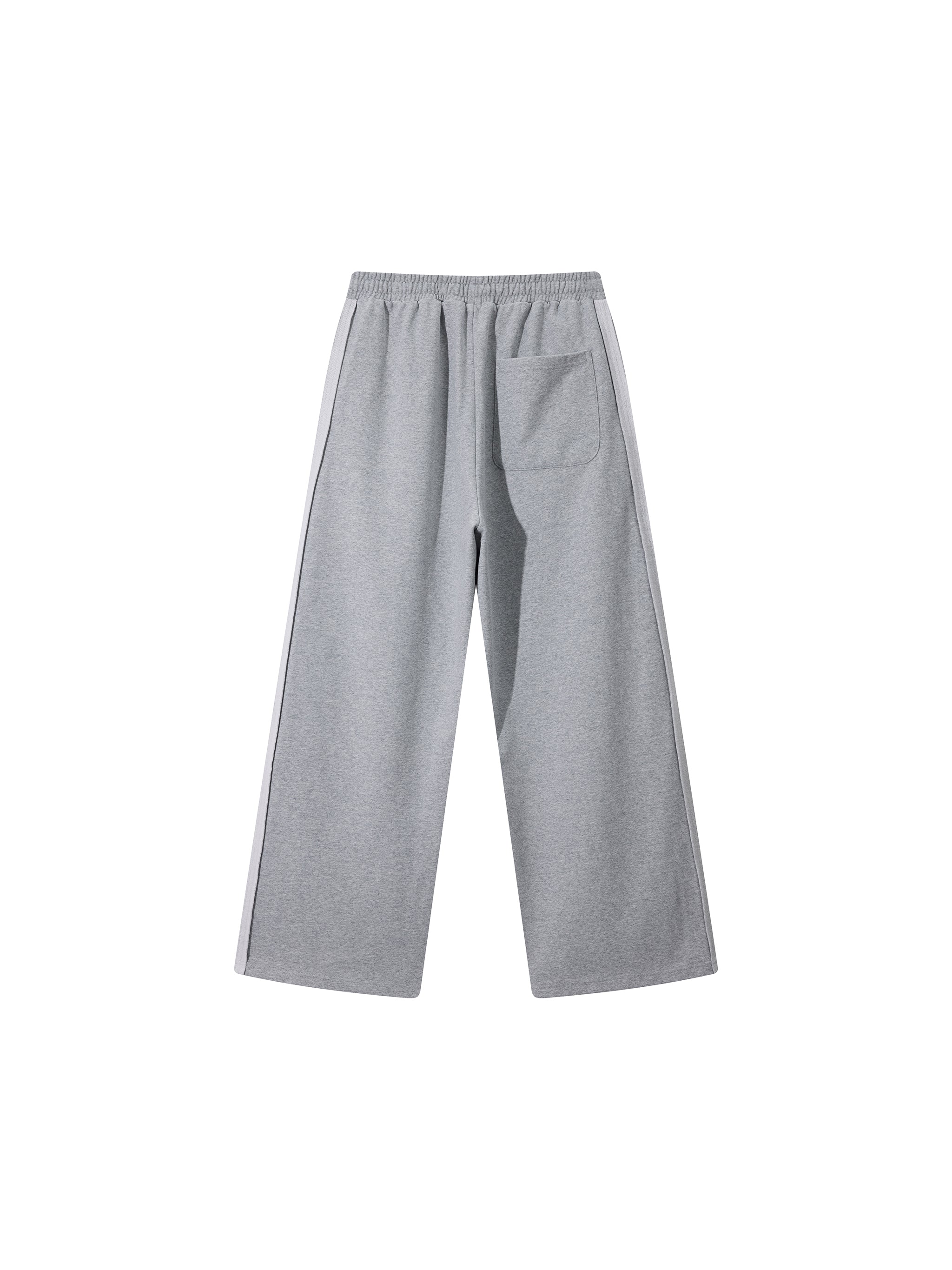 Solid Color Straight-Leg Sweatpants